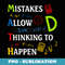 MATH Mistakes Allow Thinking To Happen - Modern Sublimation PNG File