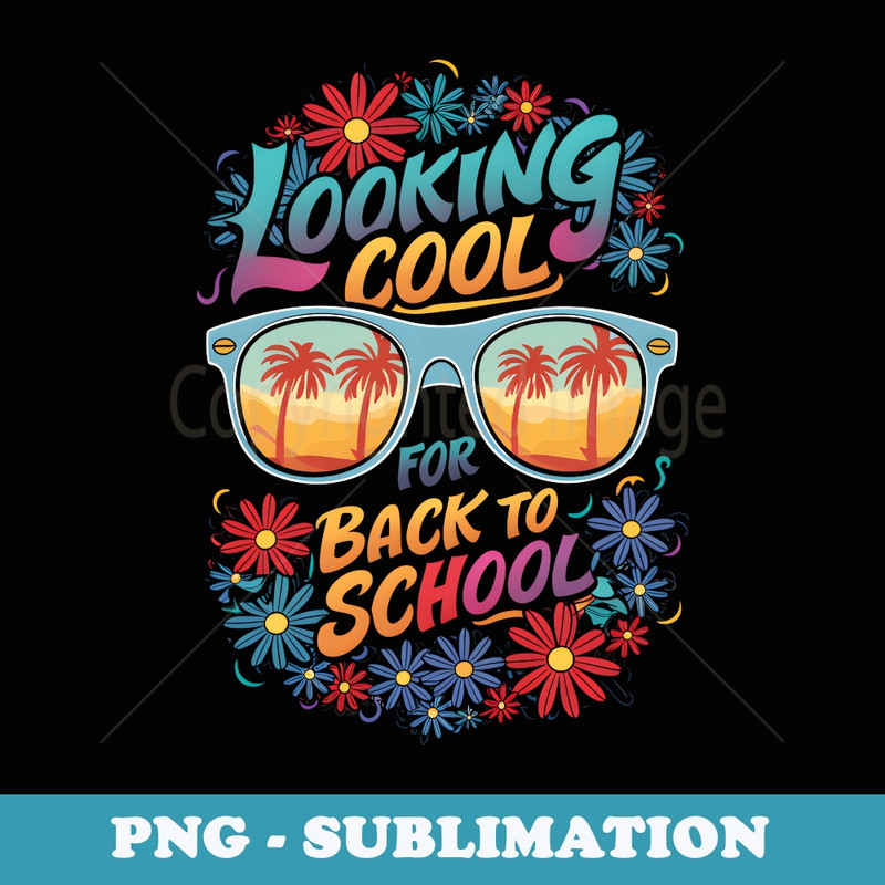 Looking Cool For Back To School - Sublimation Digital Download
