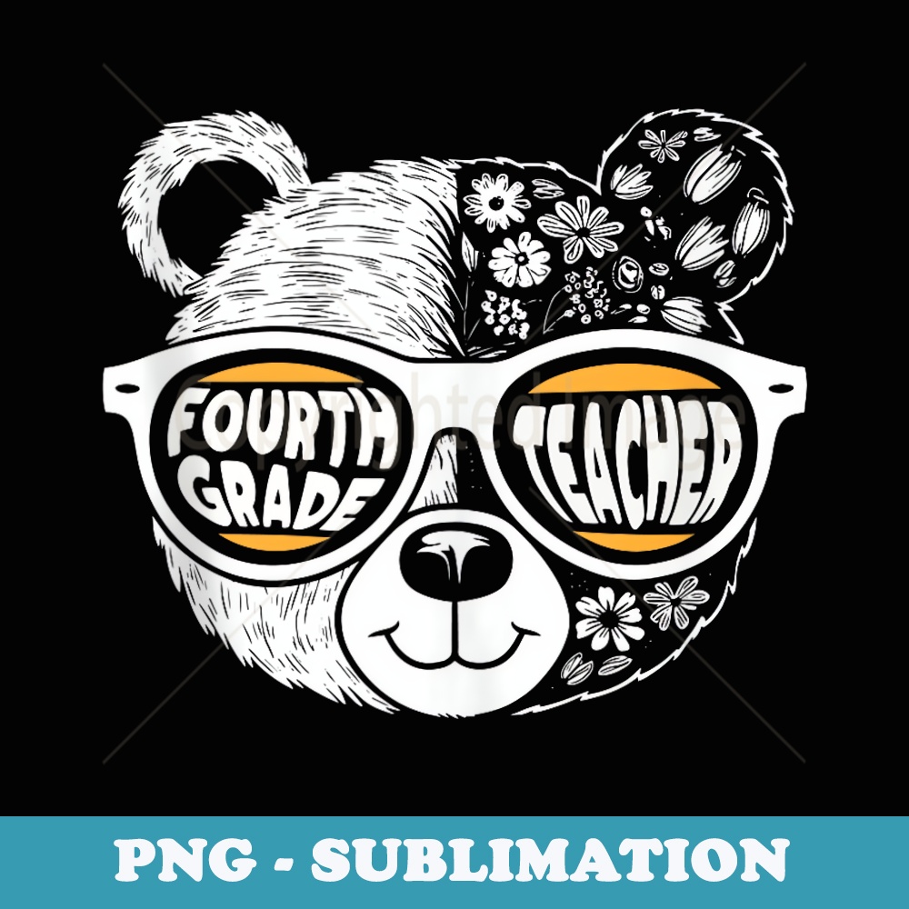 4th Grade Teacher Fourth Grade Back to Primary School Teach - Digital Sublimation Download File