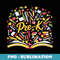 Book Pre K Back to School Teacher - Vintage Sublimation PNG Download