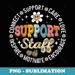 support staff appreciation week vintage retro back to school - high-resolution png sublimation file