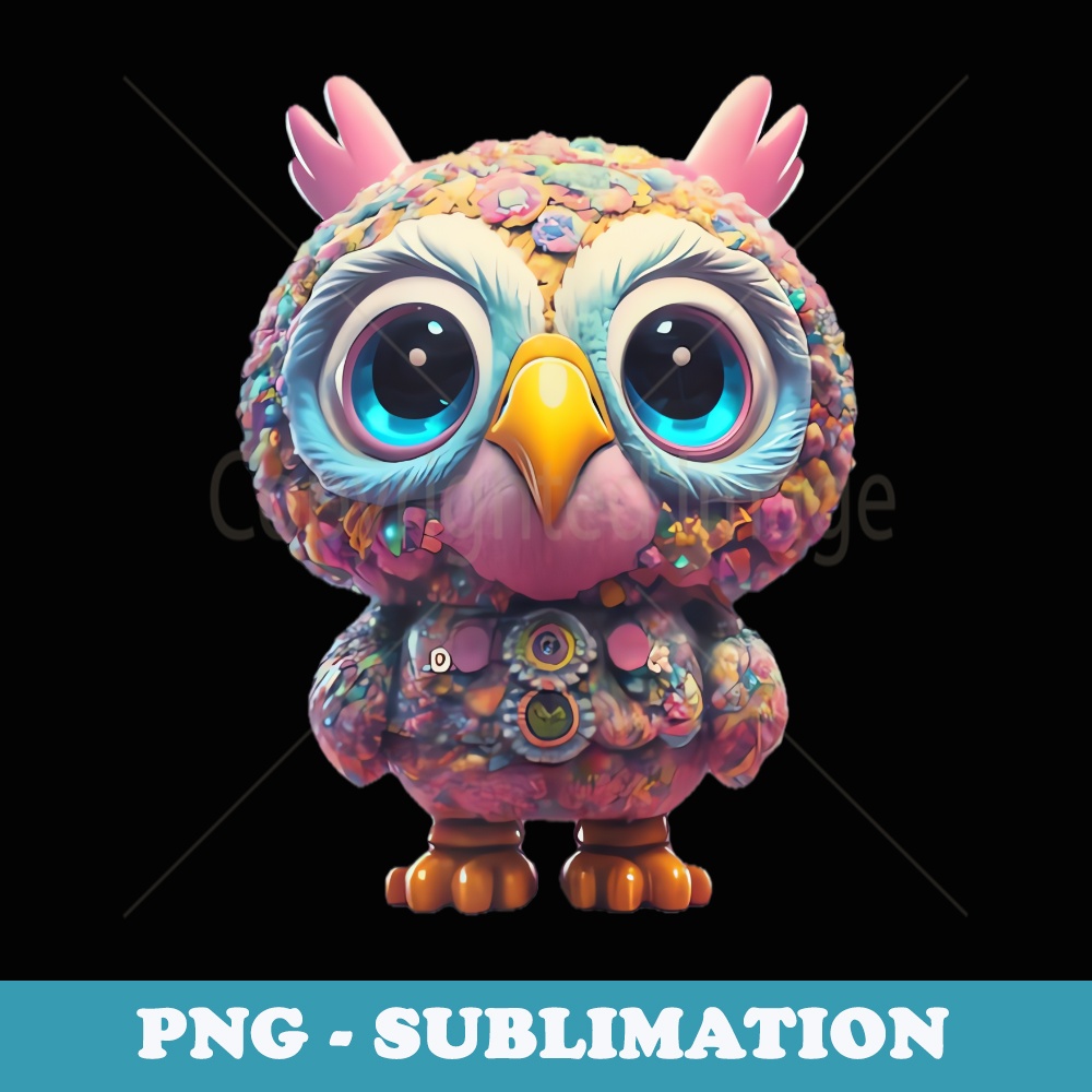 Cute Bald Eagle Hawk, Colorful Bird art for kids, everyone - High-Resolution PNG Sublimation File