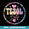 Groovy TESOL Crew Teachers and Students Back To School - Vintage Sublimation PNG Download