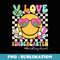 Peace Love Kindergarten Teachers Cute Face Back to School - Sublimation PNG File