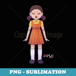 squid game doll logo - special edition sublimation png file