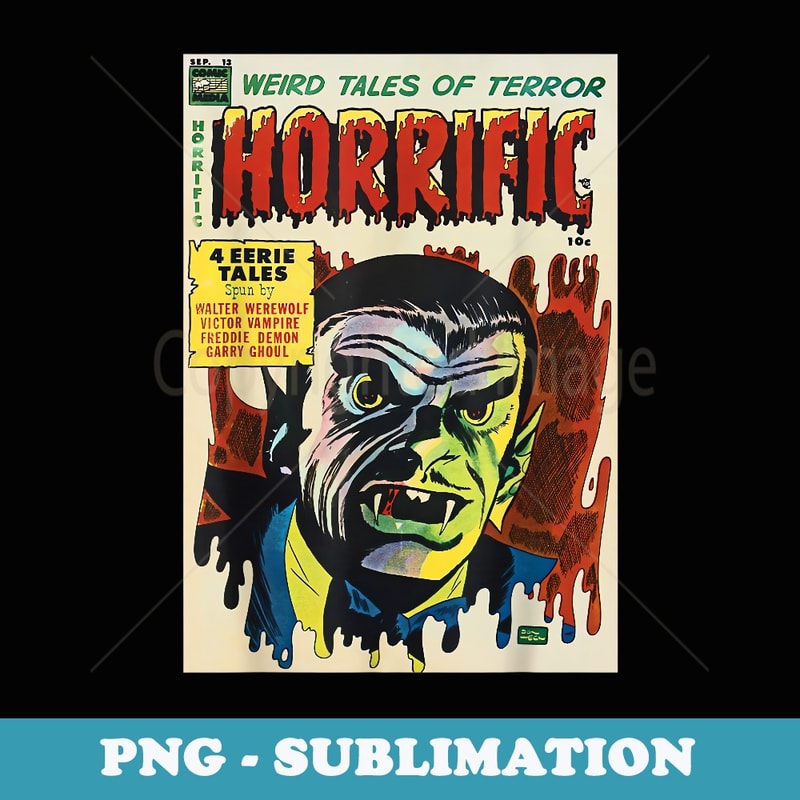Vampire Halloween Horror Vintage Comic Book Retro Funny - Signature Sublimation PNG File