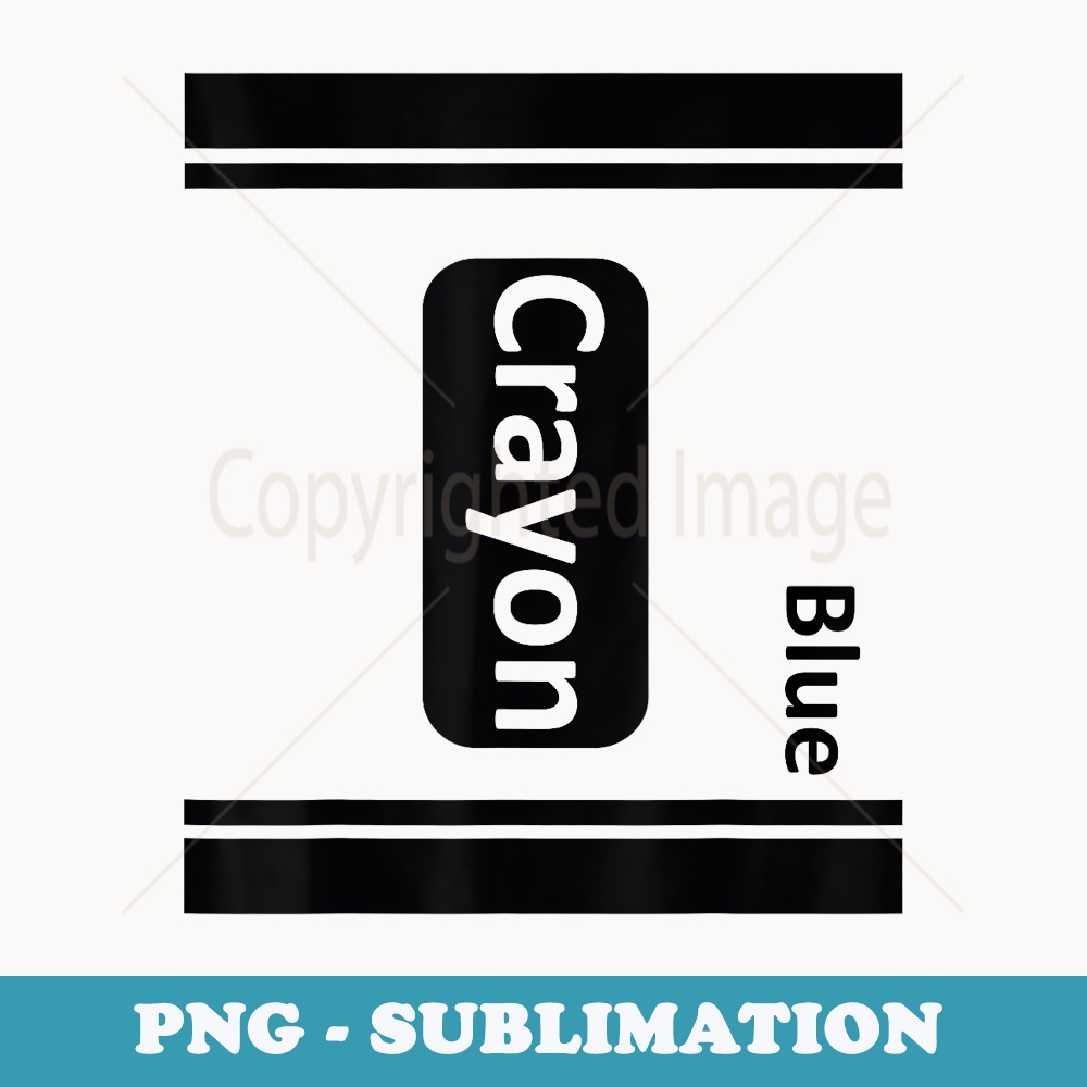 Blue-Crayon Halloween-Costumes Boys Girls - Special Edition Sublimation PNG File