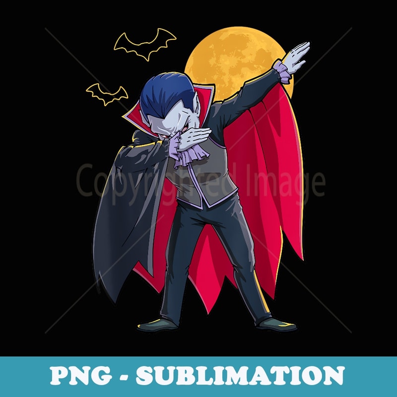 Dabbing Dracula Vampire Halloween Count Dabula Boys Men - Artistic Sublimation Digital File