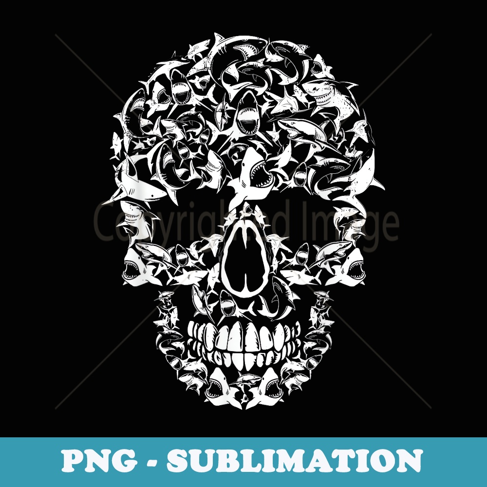Funny Halloween Shark Skull Animals Lover Costume - Premium PNG Sublimation File