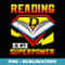 Reading Is My Superpower design, Book design, Book Lovers - PNG Sublimation Digital Download