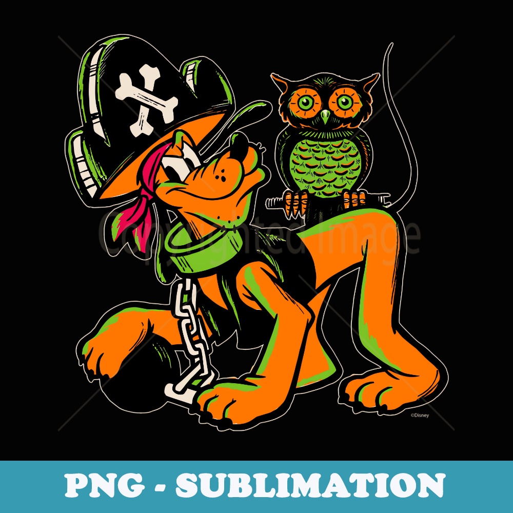 Disney 100 Pluto Halloween Classic Pirate Captain Costume - Artistic Sublimation Digital File