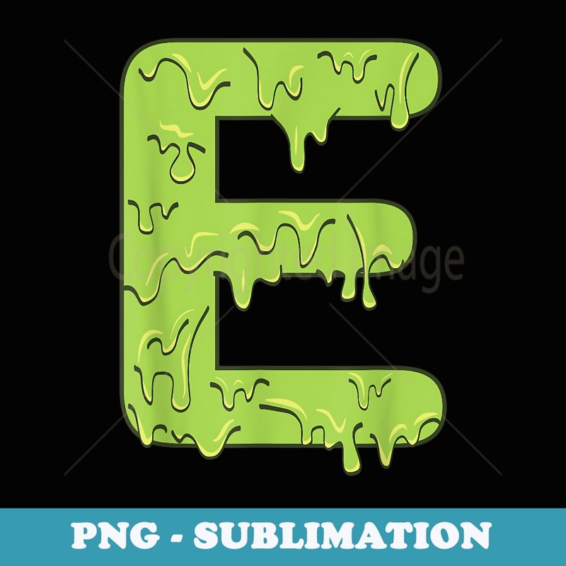 Letter E Alphabet Initials Halloween Costume - Exclusive Sublimation Digital File