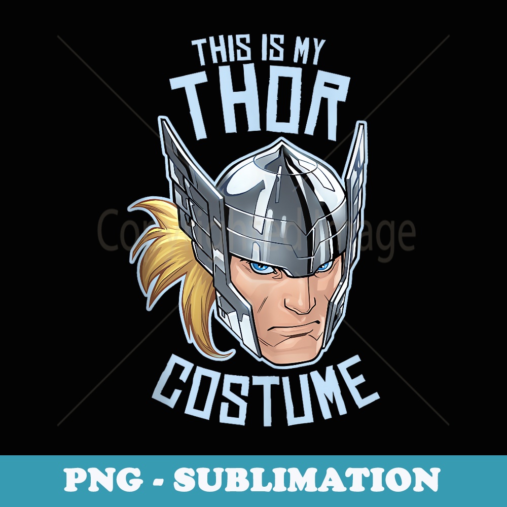 Marvel Thor This Is My Costume Halloween - Professional Sublimation Digital Download