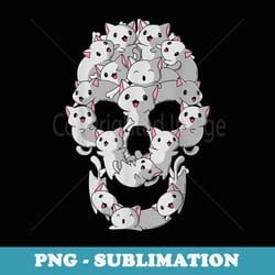 cat skull kitty skeleton cat halloween costume idea horror - professional sublimation digital download
