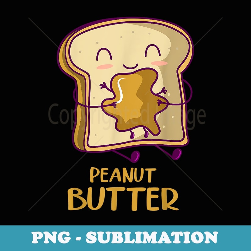PB&J Peanut Butter Jelly Bread Jam Family Matching Halloween - Modern Sublimation PNG File