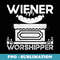 Wiener Worshipper - Men Adult Humor Hot Dog Funny Halloween - Creative Sublimation PNG Download