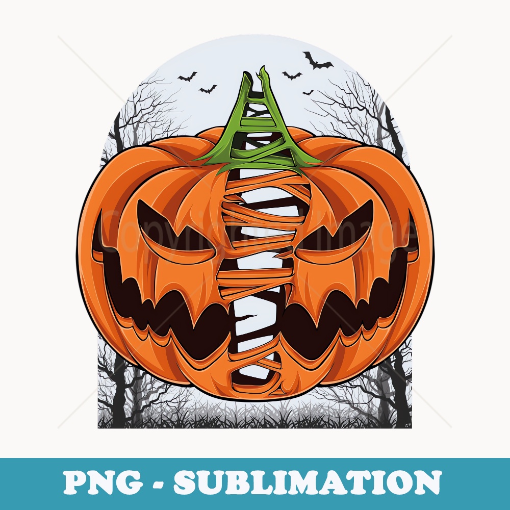 Halloween Scary Pumpkin Face Costume Thanksgiving - Artistic Sublimation Digital File