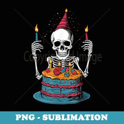 skeleton birthday party lazy halloween costume - png sublimation digital download