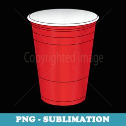 red beer pong cup costume fun party game - premium sublimation digital download