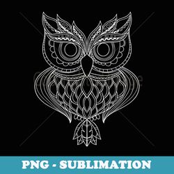 cute owl art animal & nature lover - sublimation png file