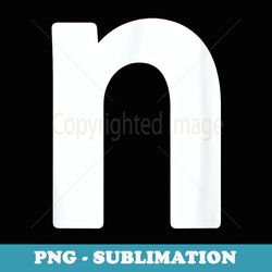 letter n lower case alphabet matching halloween abc - exclusive png sublimation download