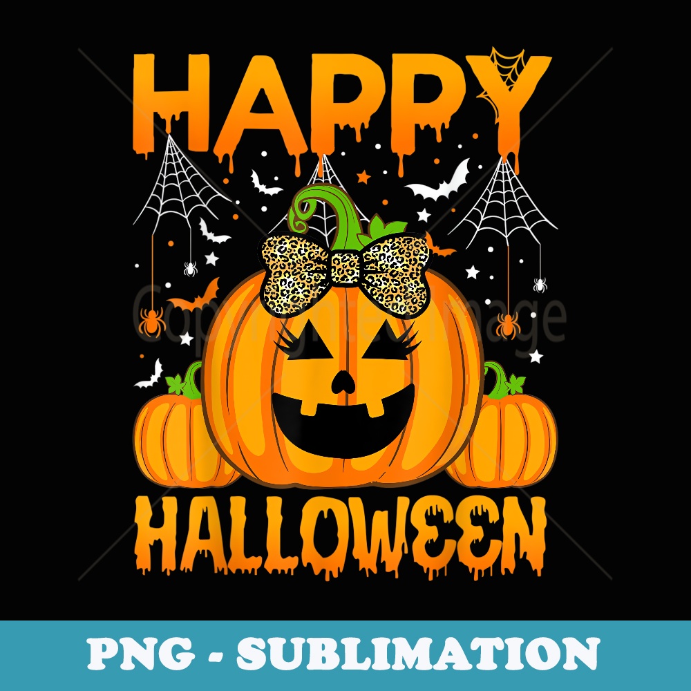 Trick Or Treat Halloween Pumpkin Happy Halloween Girls - Exclusive Sublimation Digital File