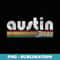 Austin Texas Vintage 70s 80s Retro Style - High-Resolution PNG Sublimation File