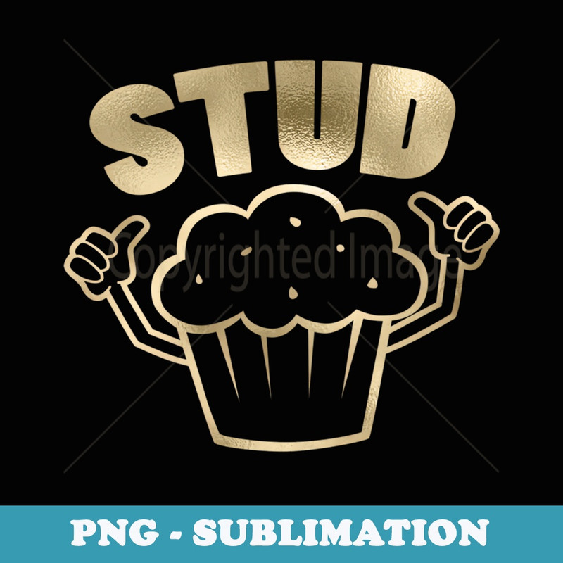 Retro Stud Muffin Thumbs Up Cartoon Graphic Costume Glam - PNG Sublimation Digital Download