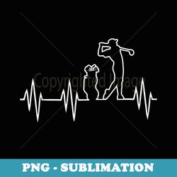 golf heartbeat - instant png sublimation download