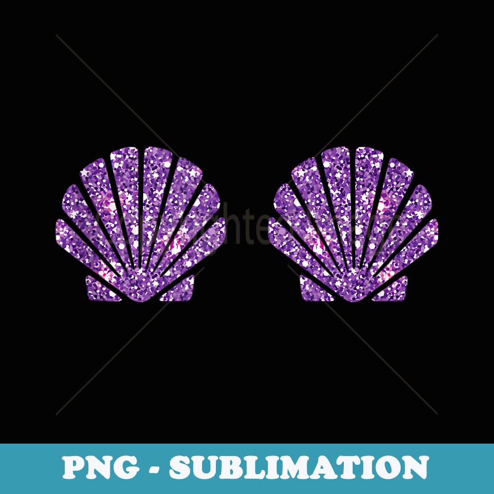 Mermaid Sea Shell Bra Costume Halloween Design - Modern Sublimation PNG File