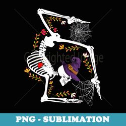 skeleton gymnast lazy halloween costume funny gymnastics - png sublimation digital download