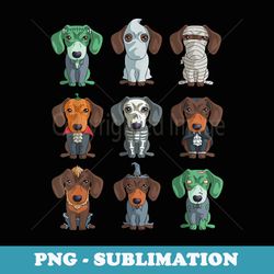 dachshund halloween funny weiner - vintage sublimation png download