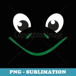 frog turtle face cute halloween costume animal - digital sublimation download file