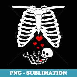 halloween pregnancy cute baby skeleton costume - modern sublimation png file