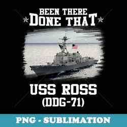 uss ross ddg-71 destroyer class veterans day father day - professional sublimation digital download