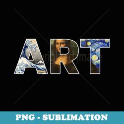 art artist painting teacher t mona lisa great wave - png sublimation digital download