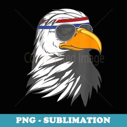 patriotic head band bald eagle - aesthetic sublimation digital file