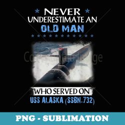 uss alaska ssbn-732 submarine veterans day father day - high-resolution png sublimation file