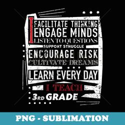 3rd grade teacher teacher appreciation - modern sublimation png file