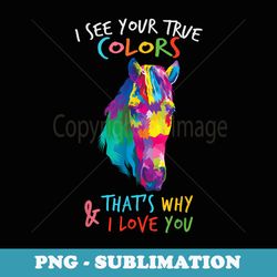 autism awareness its ok to be different colorful horse - png transparent sublimation file
