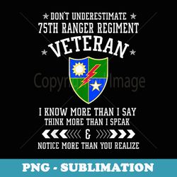 dont underestimate 75th ranger regiment veteran day xmas - decorative sublimation png file