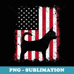 chihuahua 4th of july patriotic american usa flag - artistic sublimation digital file