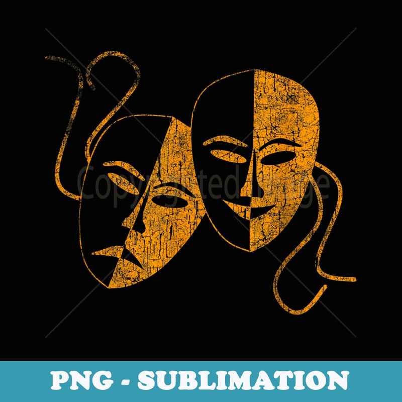 Theatre Nerd T Drama Actor and Actress Mask - Trendy Sublimation Digital Download