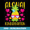 Aloha Kindergarten Cute Pineapple Student Teacher - PNG Sublimation Digital Download