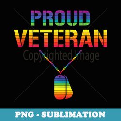 proud veteran lgbq gay pride army dog-tag military soldier - premium sublimation digital download