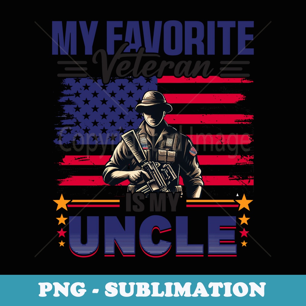 Veteran Uncle USA Flag 4th Of July - PNG Transparent Sublimation Design