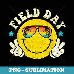 retro groovy field day smile face sunglasses teacher - retro png sublimation digital download