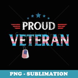 proud veteran gay pride transgender flag trans military - sublimation digital download