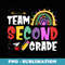 Team 2nd Second Grade Teacher Back To School Vintage - Modern Sublimation PNG File
