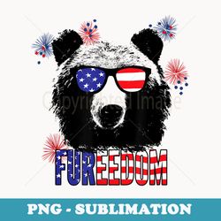 patriotic bear american flag day 4th of july s - png sublimation digital download